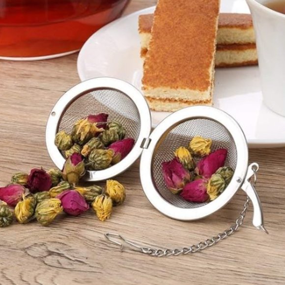 3/$12 NWOT 2 pcs Stainless Steel Mesh Tea Ball - Picture 8 of 8